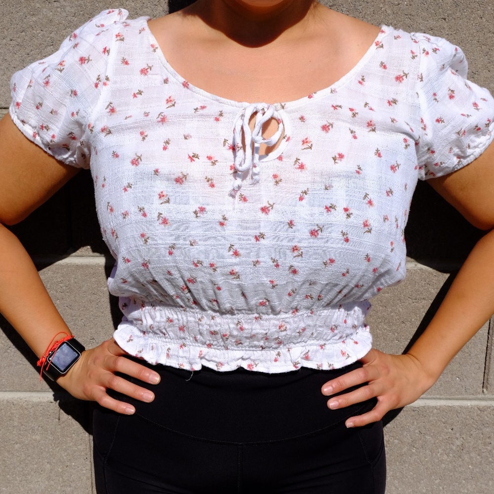 Floral crop top